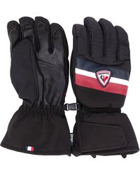Rossignol Gants bi-matière à logo - Noir