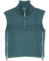 Patrizia Pepe - Ribbed-Knit Vest - Lyst