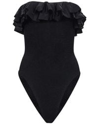 Hunza G - Maillot De Bain Eloise À Volants - Lyst