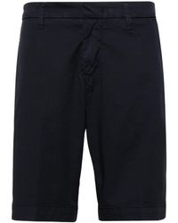 Fay - Mid-rise Cotton Straight-leg Chino Shorts - Lyst