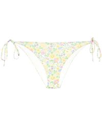 Mc2 Saint Barth - Virgo Floral-print Bikini Bottoms - Lyst