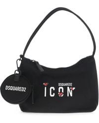 DSquared² - Icon Logo-Print Shoulder Bag - Lyst