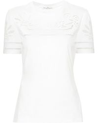 Ermanno Scervino - Lace-panel T-shirt - Lyst