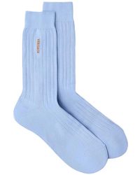Versace - Ribbed Logo Socks - Lyst