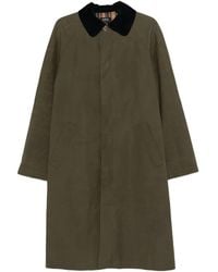 A.P.C. - Corduroy-Collar Cotton Coat - Lyst