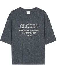 Closed - Logo-Print T-Shirt - Lyst