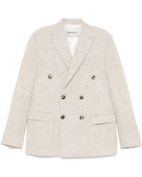Amaranto - Double-Breasted Blazer - Lyst