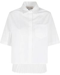 Semicouture - Dominga Blouse Met Plooien - Lyst
