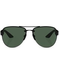 Prada Linea Rossa - Aviator-frame Sunglasses - Lyst