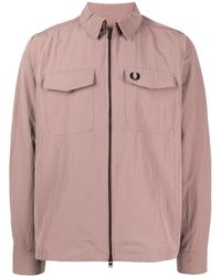Fred Perry - Logo-embroidered Shirt Jacket - Lyst