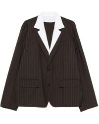 Sacai - Stripe-Pattern Blazer - Lyst