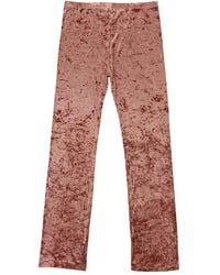 CALLIPYGIAN - Crushed Velvet Trousers - Lyst
