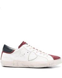 Philippe Model - Logo-patch Leather Sneakers - Lyst
