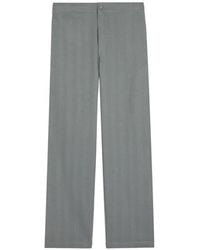Tod's - Herringbone Drawstring Linen Trousers - Lyst