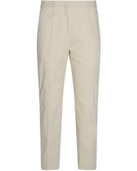 Jil Sander - Tapered Cotton Trousers - Lyst
