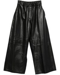 Arma - Solia Elastic-Waist Leather Trousers - Lyst