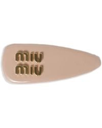 Miu Miu - Patent Leather Hair Clip - Lyst