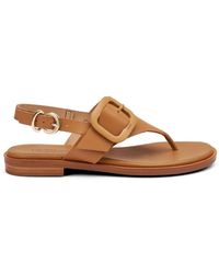 Frau - Buckle-Detail Thong Sandals - Lyst