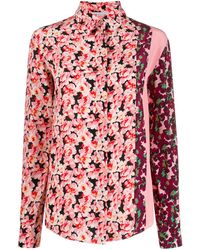 Stella McCartney Chemise à mélange d'imprimés à fleurs - Multicolore