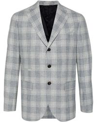 Eleventy - Geruite Blazer - Lyst