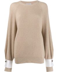 Brunello Cucinelli Gerippter Kaschmirpullover - Braun