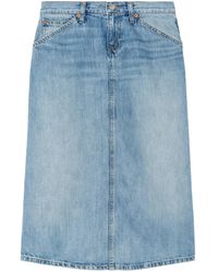 RE/DONE - Low Rider Jeansrock - Lyst