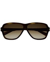 Saint Laurent - Sl 609 Pilot-frame Sunglasses - Lyst