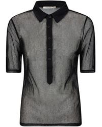 Paloma Wool - Sile Sheer Mesh Polo Shirt - Lyst