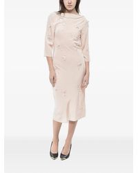 BERNADETTE - Midi Sequin-Embellished Faux-Pearl Dress - Lyst