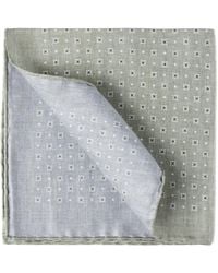 Brunello Cucinelli - Geometric-Print Silk Pocket Square - Lyst