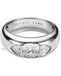 Thomas Sabo - Bold Elegance Ring Aus Sterlingsilber Mit Zirkonia - Lyst