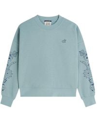 Scotch & Soda - Floral-Embroidered Sweatshirt - Lyst