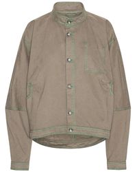 Henrik Vibskov - Dart Contrast-Stitch Denim Jacket - Lyst