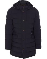 Moorer - Removable-Hood Padded Coat - Lyst