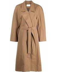 Low Classic - Abrigo Con Cinturón Y Botones - Lyst