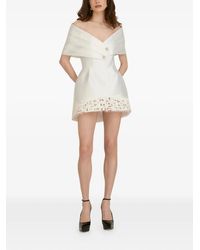 ARAFTU - Off-The-Shoulder Embellished Mini Dress - Lyst