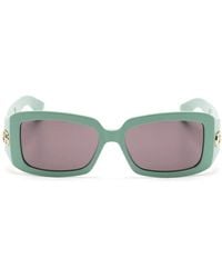 Gucci - Double G Rectangle-Frame Sunglasses - Lyst