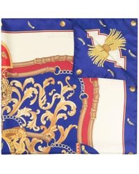 Aspinal of London - Baroque-Pattern Print Scarf - Lyst