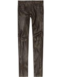 DIESEL - P-Nash-Leat Leather Pants - Lyst