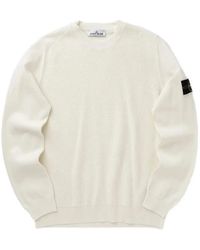 Stone Island - Logo-Patch Crew-Neck Sweater - Lyst