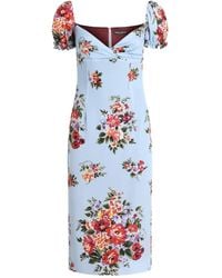 Dolce & Gabbana - Flower Bouquet-Print Dress - Lyst