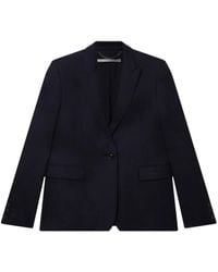 Stella McCartney - Single-Breasted Flannel Blazer - Lyst