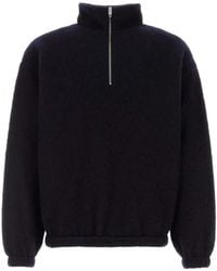 Jil Sander - Quarter-Zip Wool-Blend Sweater - Lyst