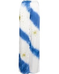 Des Phemmes - Crystal-Embellished Tie-Dye Trousers - Lyst