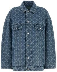 MICHAEL Michael Kors - Printed Denim Jacket - Lyst