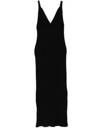 Pence - Mia Ribbed-Knit V-Neck Maxi Dress - Lyst