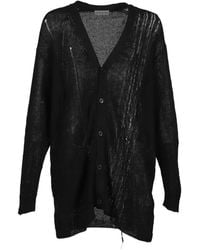 Yohji Yamamoto - Button-Up Knitted Cardigan - Lyst