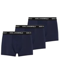 KARL LAGERFELD - Logo-Waistband Boxers (Set Of Three) - Lyst
