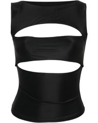 MISBHV - Cut-out Sleeveless Top - Lyst