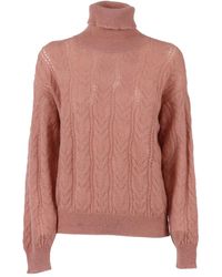 FILIPPO DE LAURENTIIS - Cable-Knit Turtleneck Sweater - Lyst